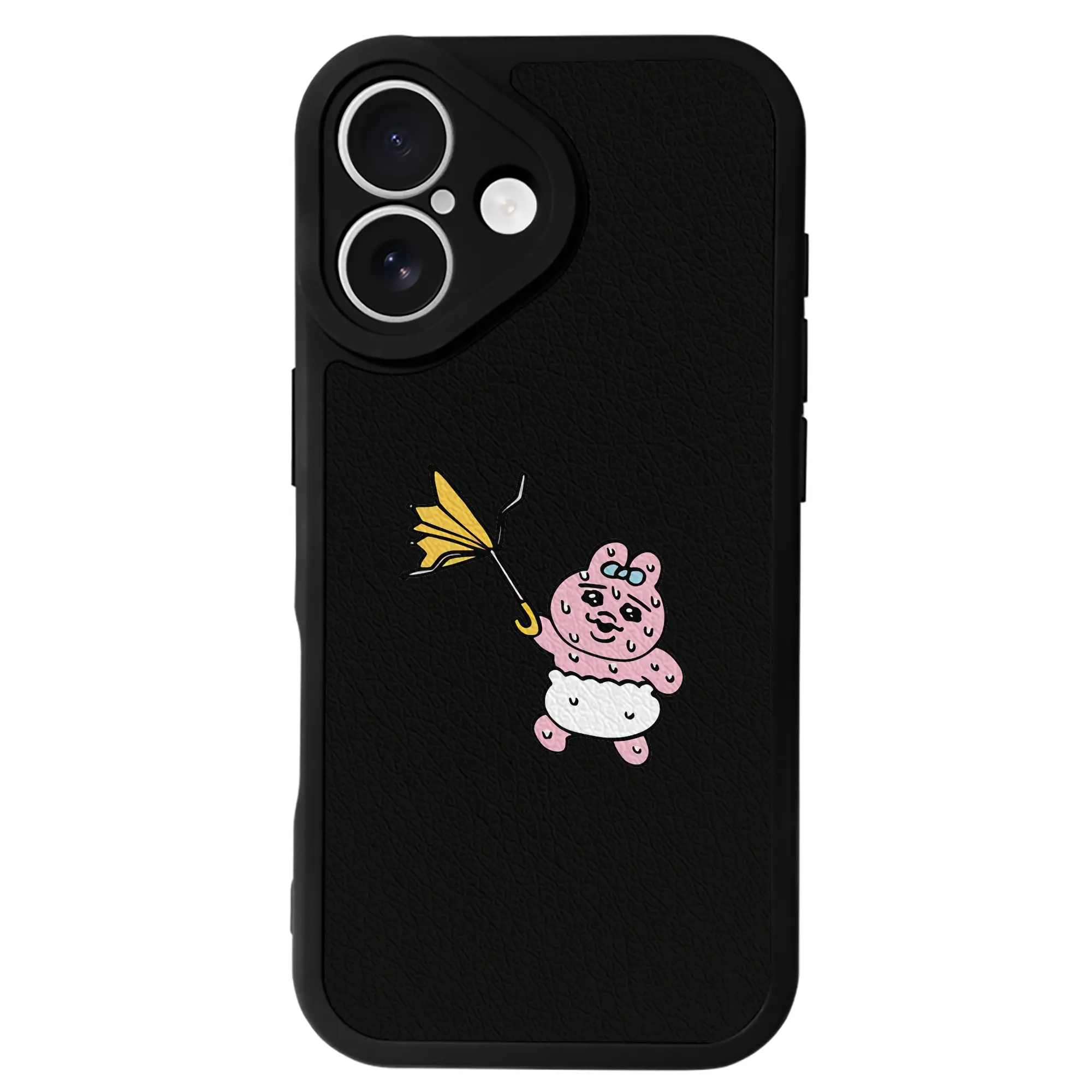 おぱんちゅうさぎ グッズ おぱんちゅうさぎ - IPhone 16シリーズ対応 ・ シリコンスマホケース ・ レザー調 ・ 高精度フィット ・ 耐衝撃 ・ ワイヤレス充電対応 ・ 精密カット